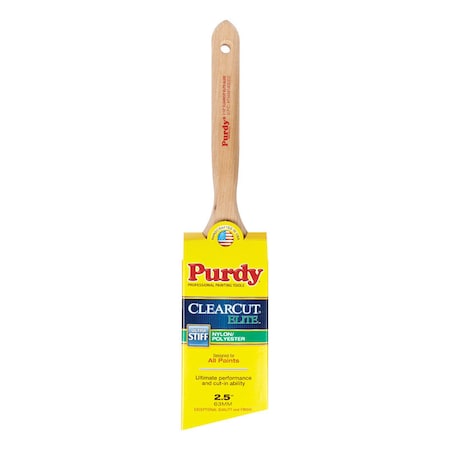 Purdy Purdy Clearcut Elite Glide 2-1/2 in. Ultra Stiff Angle Trim Paint Brush 144152825